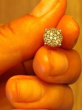 Helzberg Diamonds 1/2ctw Pavé Round Stud Earring in 10k Gold